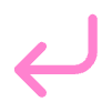 A pink left arrow icon.